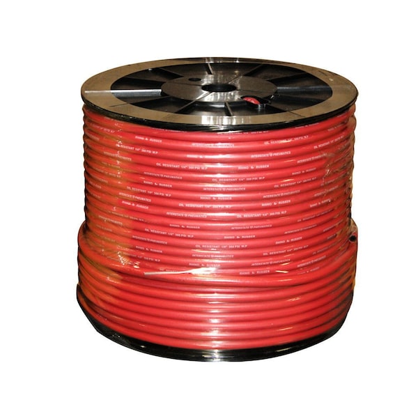 Interstate Pneumatics Red Rhino Rubber Hose 1/4 Inch x 600 feet 300 PSI 4:1 Safety Factor HA44-600E - main
